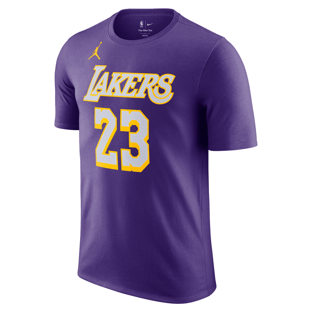 LeBron James Los Angeles Lakers Essentials Men's Nike NBA Statement T-Shirt 'Purple'