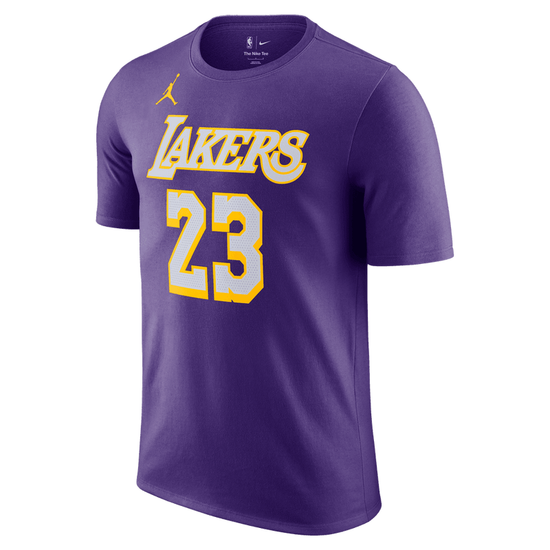 LeBron James Los Angeles Lakers Essentials Men's Nike NBA Statement T-Shirt 'Purple'