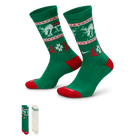 Nike Everyday Plus Cushioned Winter Wonderland Crew Socks (2 Pairs) 'Green/Sail'