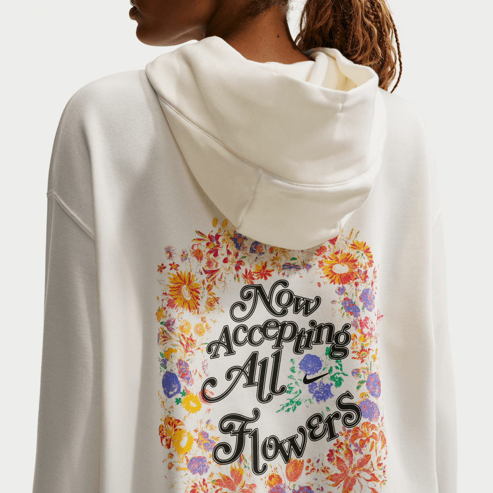 Nike Phoenix Fleece Women's Oversized Pullover Basketball Hoodie 'Sail/Black'