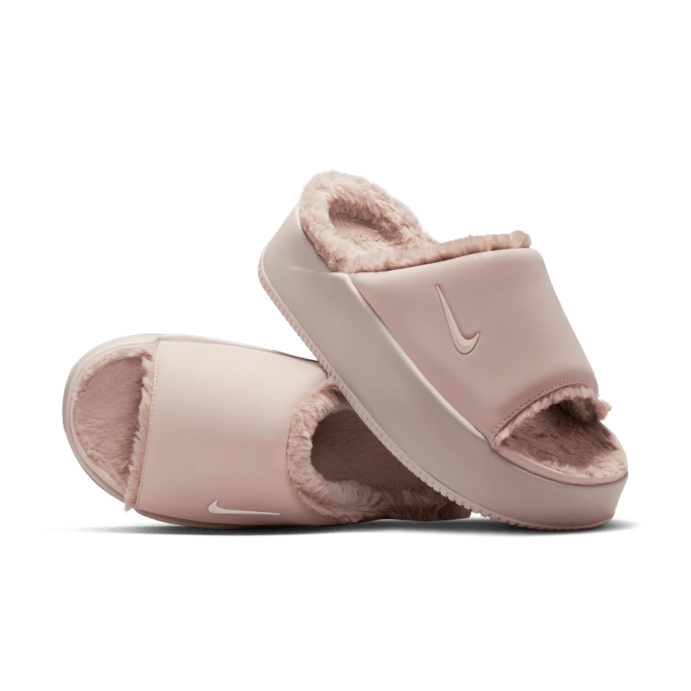 Nike Calm Elevation Fur Women's Slides 'Silt Red'
