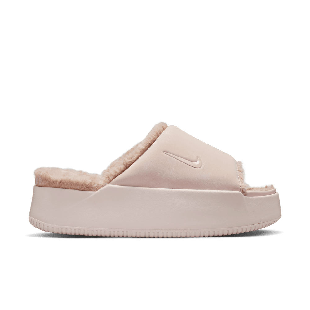 Nike Calm Elevation Fur Women's Slides 'Silt Red'