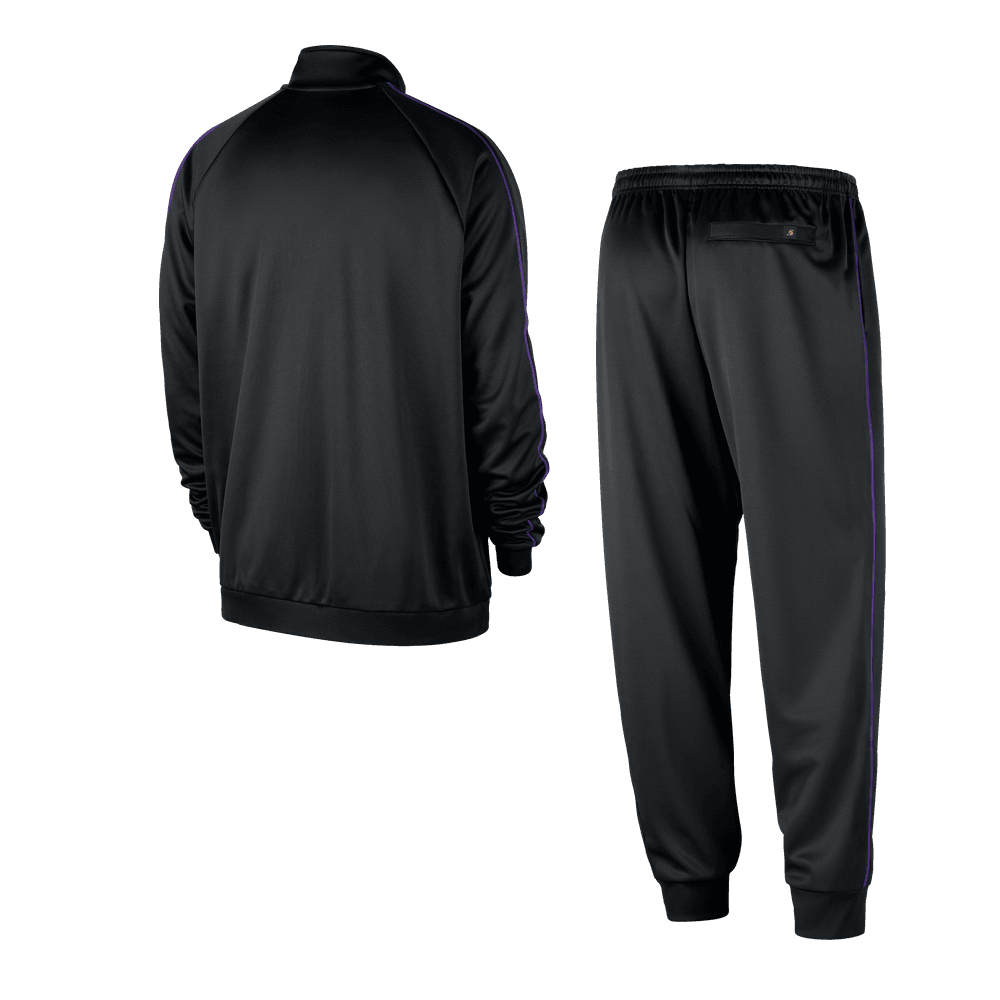 Los Angeles Lakers Courtside Men's Nike NBA Club Peak Tracksuit 'Black/Purple'