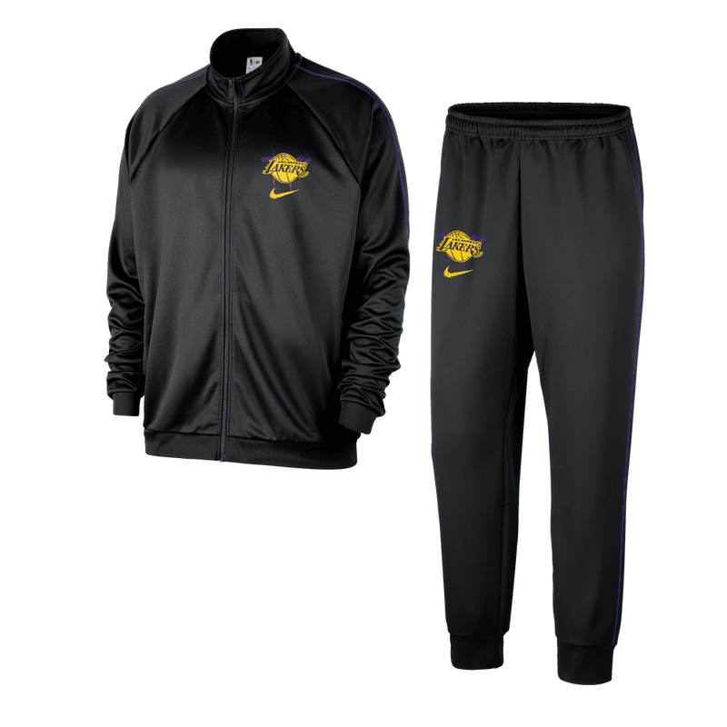 Los Angeles Lakers Courtside Men's Nike NBA Club Peak Tracksuit 'Black/Purple'