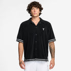 Kobe Bryant Kobe Men's Pleated Short-Sleeve Basketball Top 'Black/White'