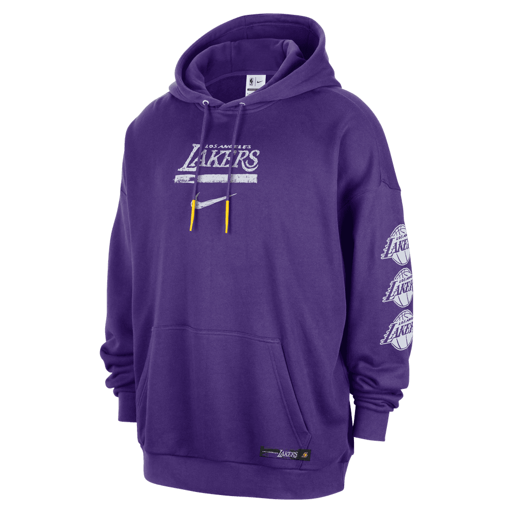 Los Angeles Lakers Courtside Men's Jordan NBA Club Premium Pullover Hoodie 'Purple/Amarillo'