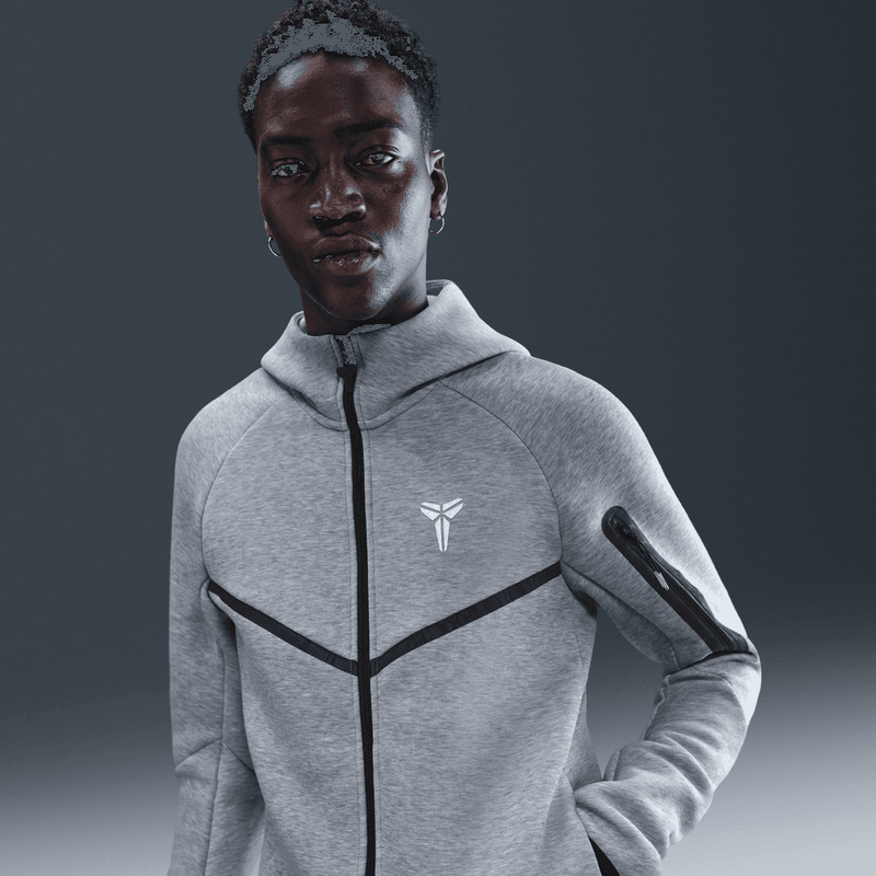 Kobe Bryant Kobe Men's Tech Fleece Full-Zip Windrunner Jacket 'Grey Heather'