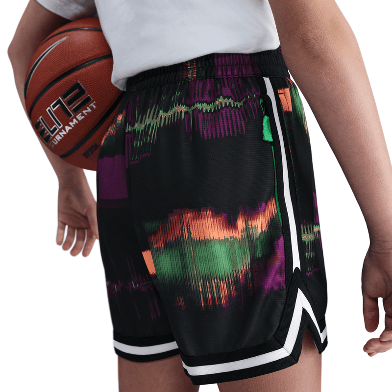 Nike DNA Big Kids' (Boys') Dri-FIT 5" Basketball Shorts 'Glitch Green/Black'