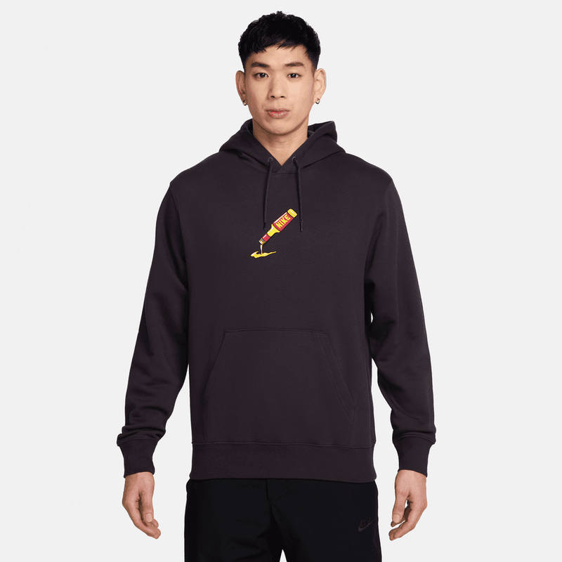 Nike Sportswear Club Pullover Fleece Hoodie 'Off Noir'