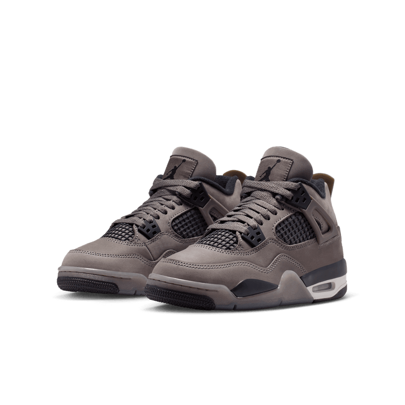 Air Jordan 4 Retro "Cave Stone and Black" Big Kids' Shoes (GS) 'Cavestone/Black/White'
