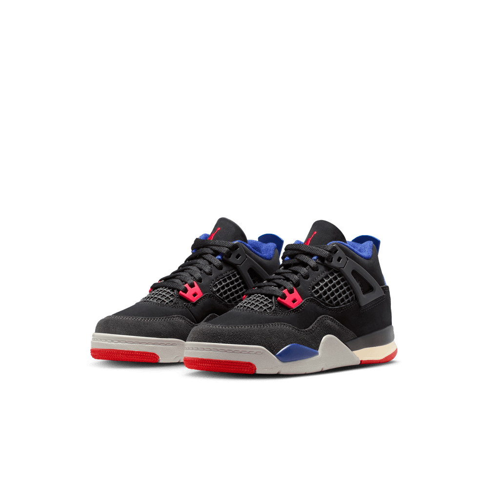 Jordan 4 Retro Little Kids' Shoes (PS) 'Black/Red/Blue/Smoke Grey'