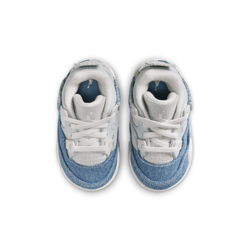 Jordan 4 Retro "Worn Blue" Baby/Toddler Shoes (TD) 'Sail/Worn Blue'