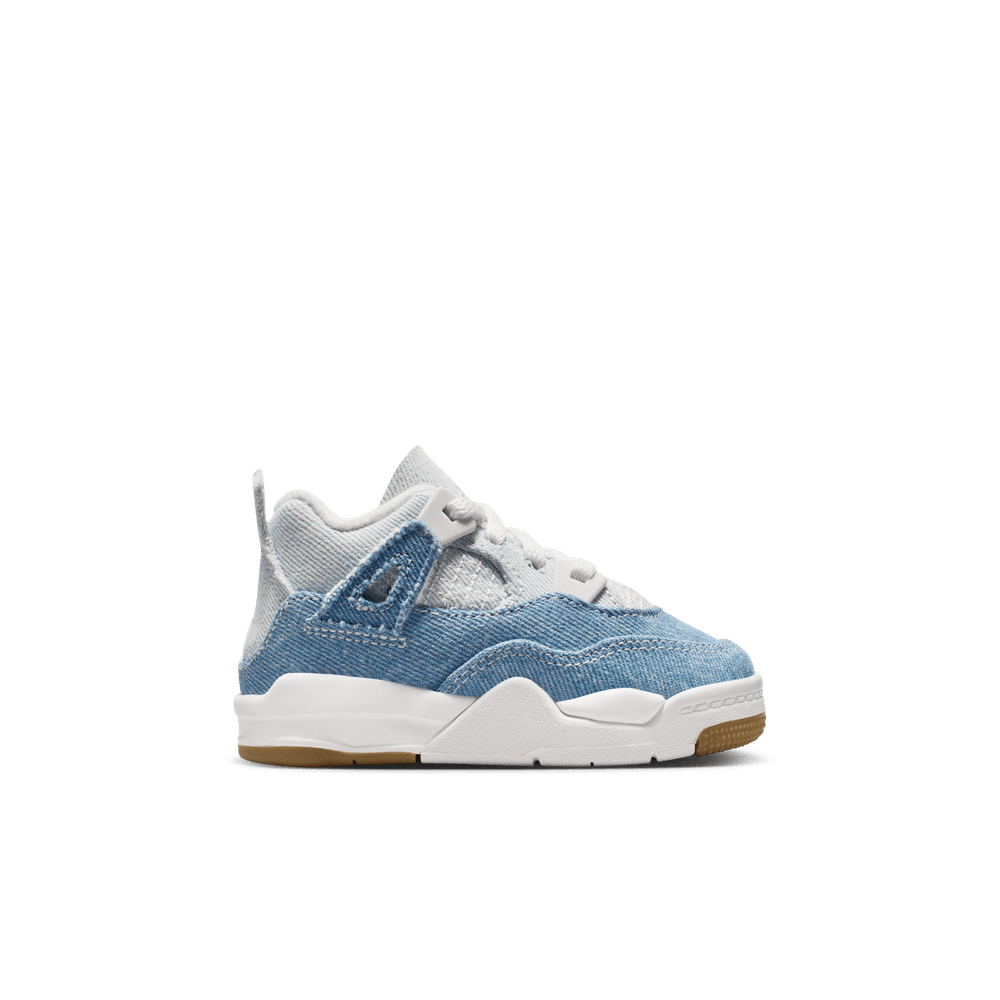 Jordan 4 Retro "Worn Blue" Baby/Toddler Shoes (TD) 'Sail/Worn Blue'