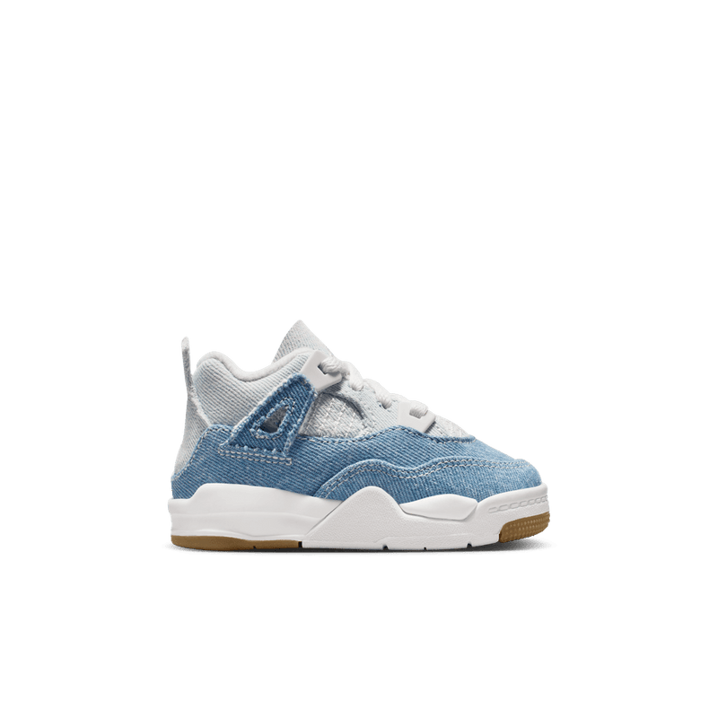 Jordan 4 Retro "Worn Blue" Baby/Toddler Shoes (TD) 'Sail/Worn Blue'