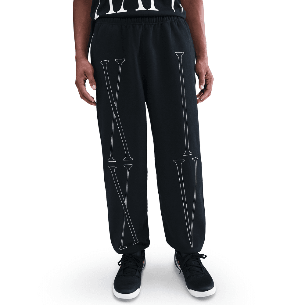 Kobe Bryant Kobe Men's Fleece Basketball Pants 'Black/White'