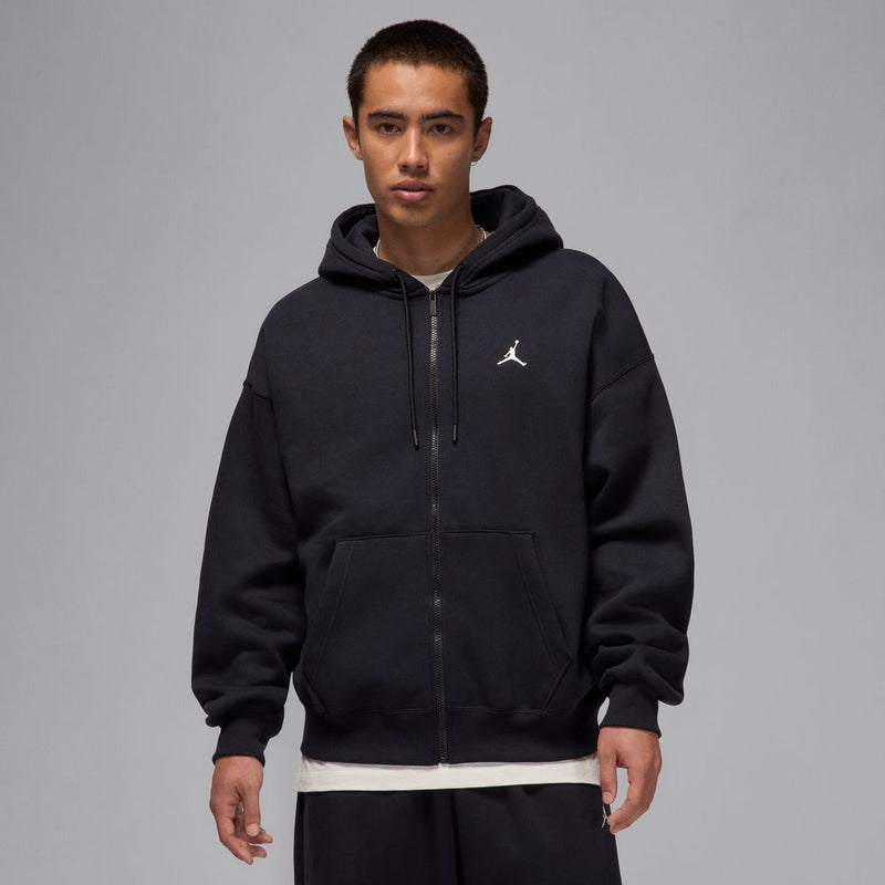 Jordan Brooklyn Fleece Men's Oversized Full-Zip Hoodie 'Black/Sail'