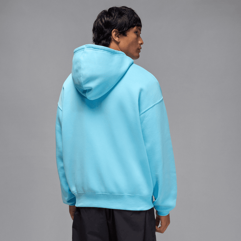 Jordan Brooklyn Fleece Men's Oversized Full-Zip Hoodie 'Blue Chill'