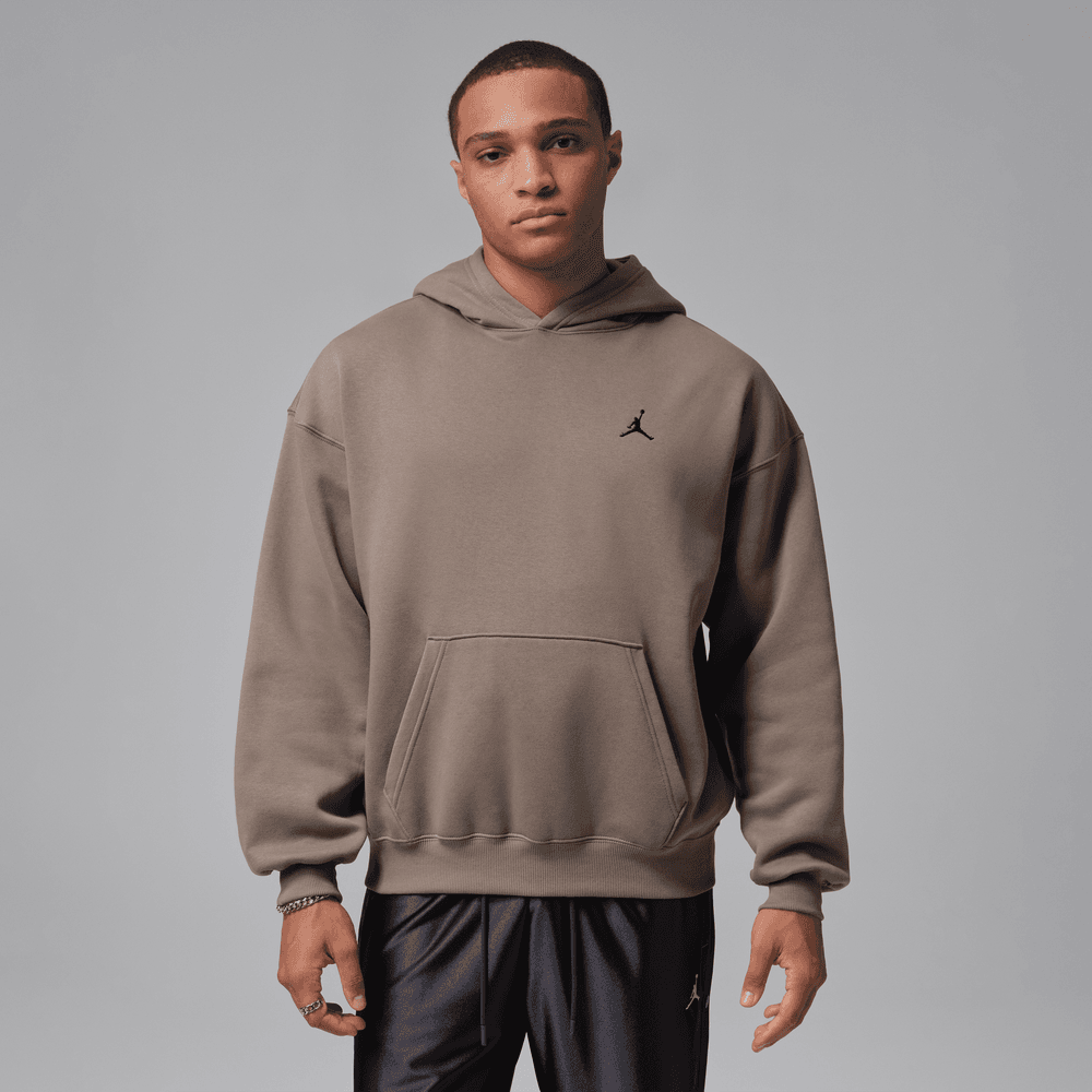 Jordan Brooklyn Fleece Men's Oversized Pullover Hoodie 'Olive Grey'