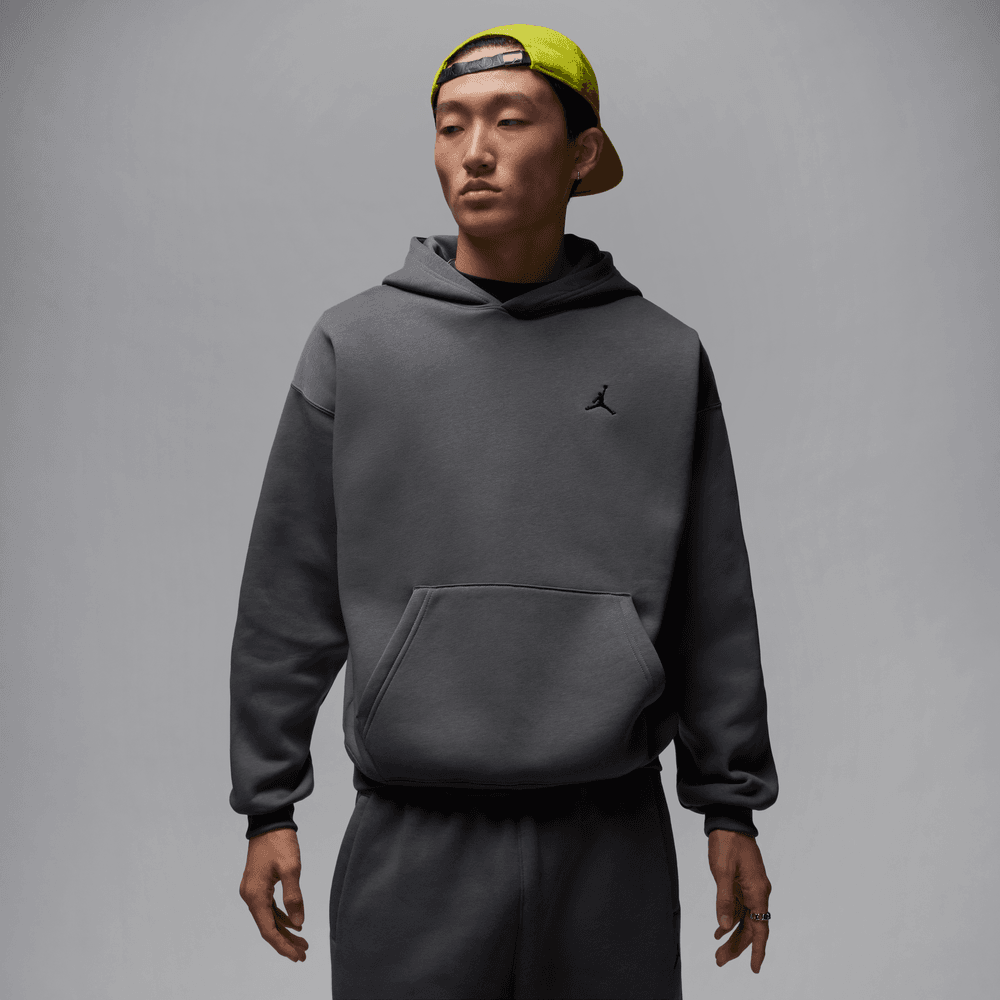 Jordan Brooklyn Fleece Men's Oversized Pullover Hoodie 'Iron Grey'