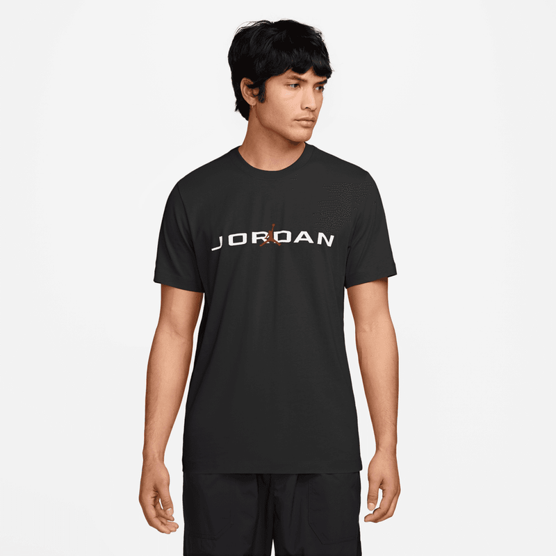 Jordan Air Men's T-Shirt 'Black/White/Red'