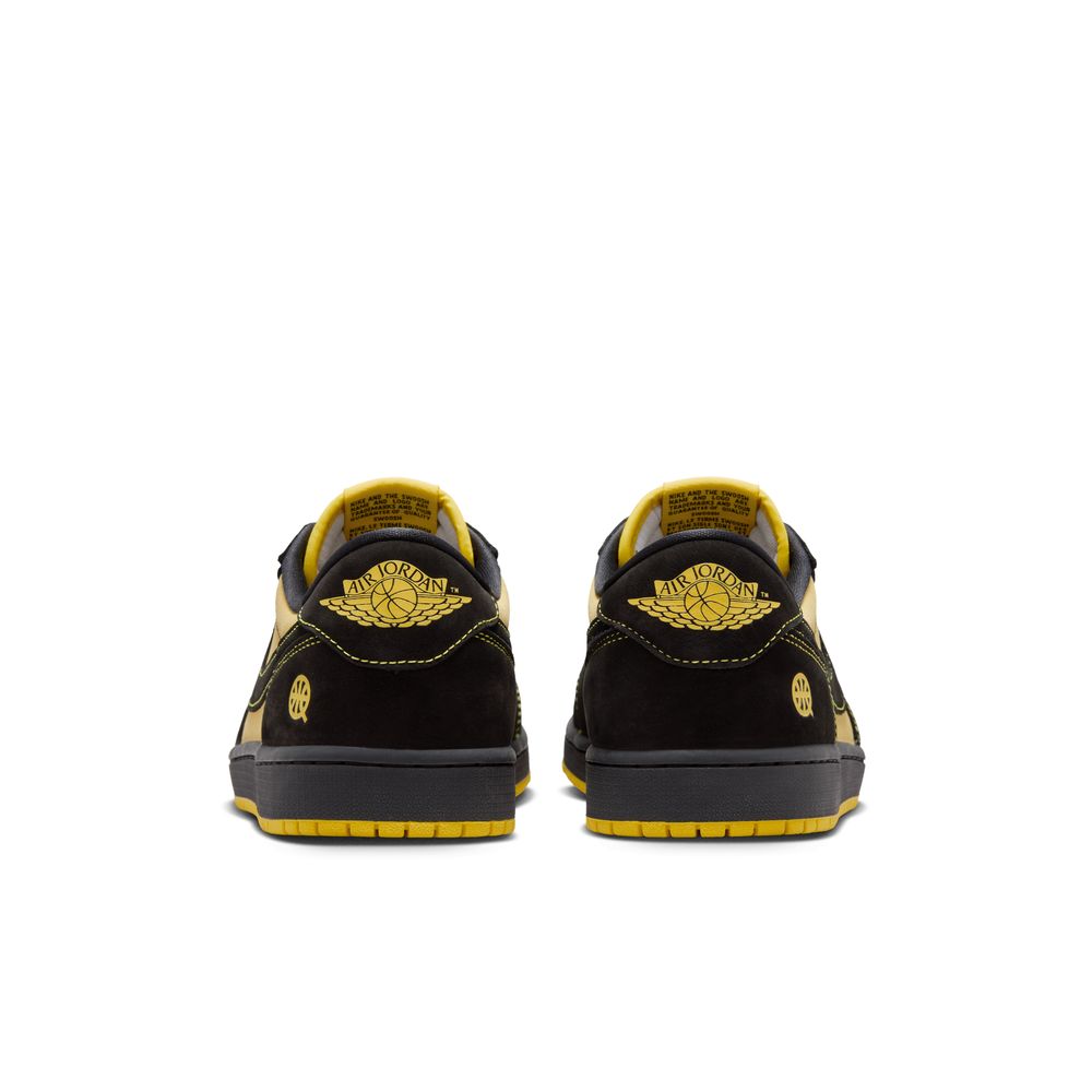 Air Jordan 1 Retro Low Quai 54 Men's Shoes 'Black/Yellow/Red'