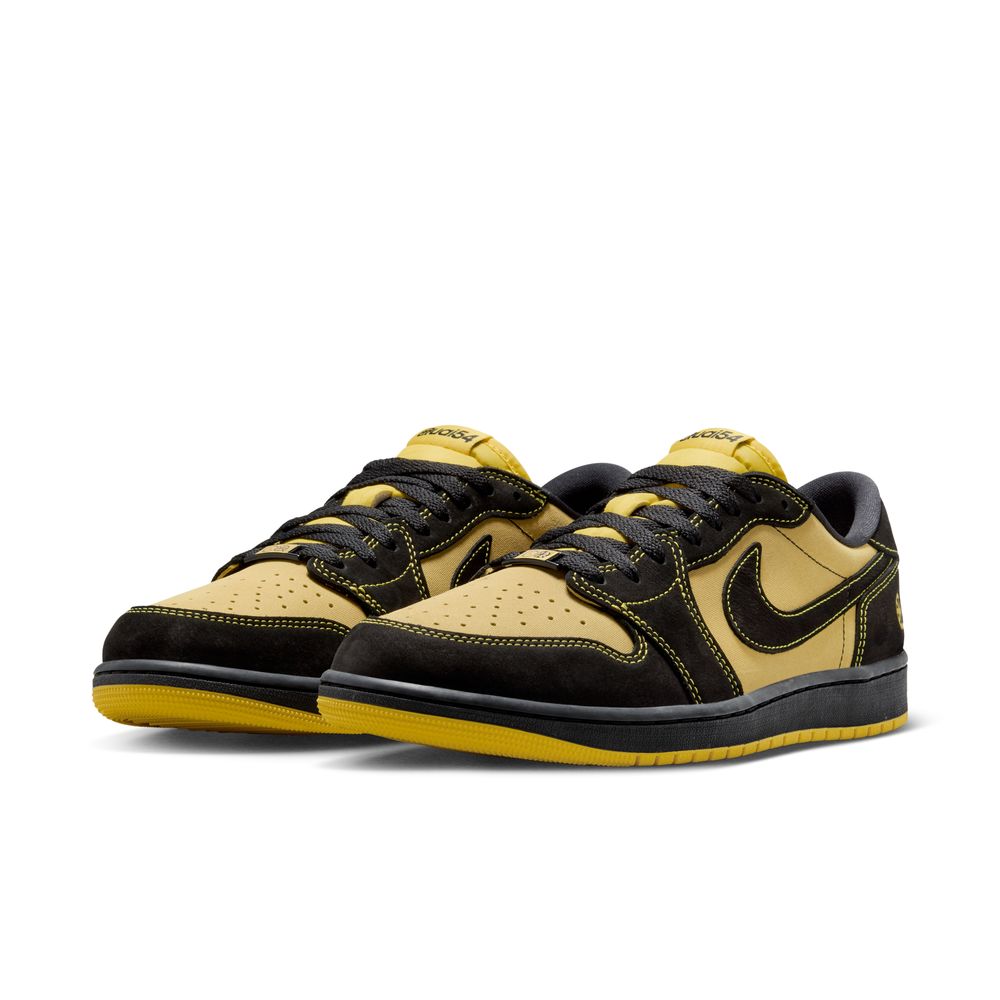 Air Jordan 1 Retro Low Quai 54 Men's Shoes 'Black/Yellow/Red'