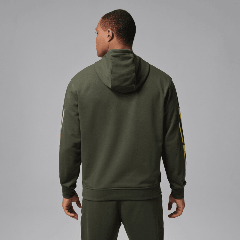 Jordan Sport Crossover Men's Dri-FIT Fleece Graphic Pullover Hoodie 'Cargo Khaki'