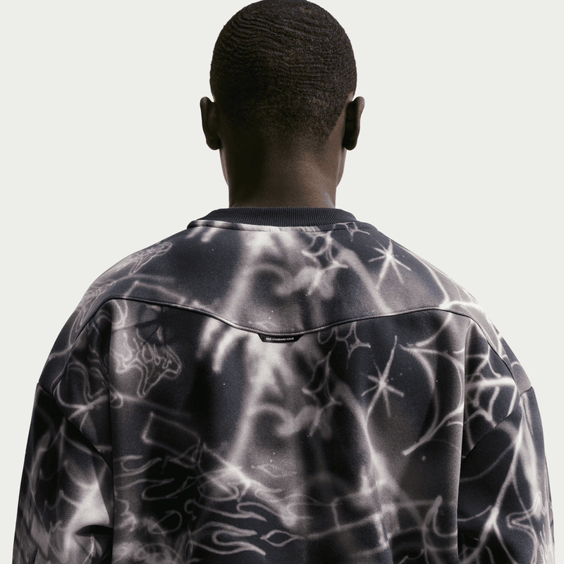 Nike Standard Issue Men's Therma-FIT Brushed Basketball Crew 'Black/Ivory'