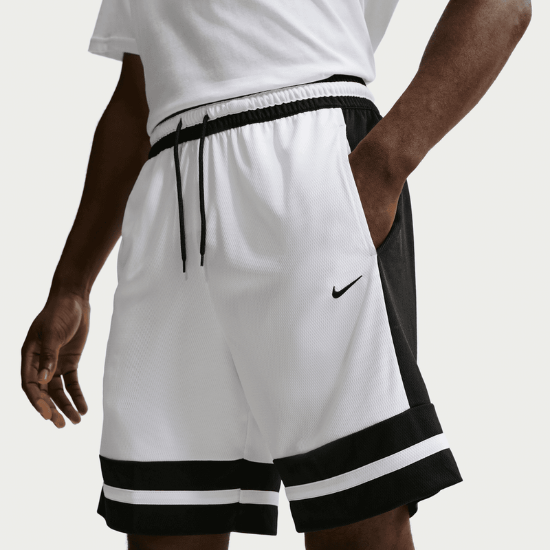Nike Men's Dri-FIT 8" Basketball Shorts 'White/Black'