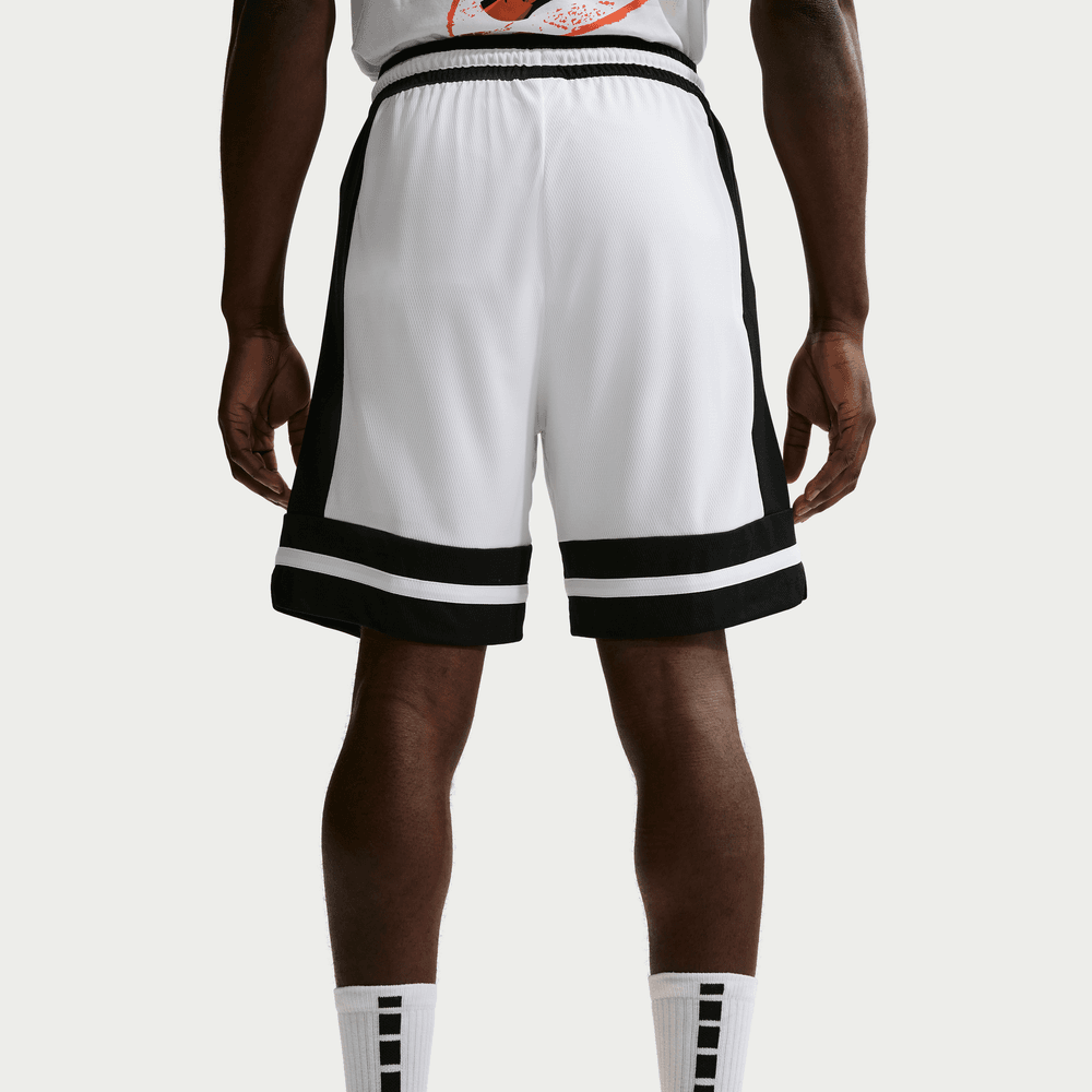 Nike Men's Dri-FIT 8" Basketball Shorts 'White/Black'
