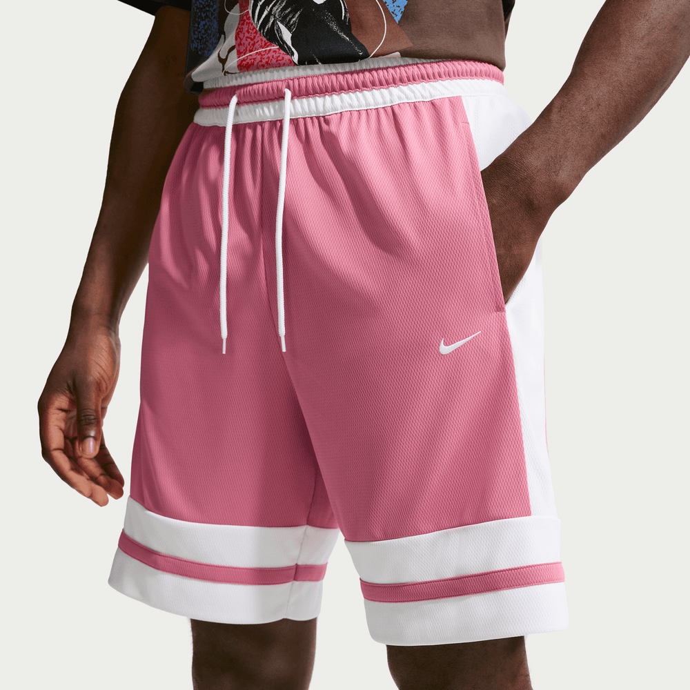 Nike Men's Dri-FIT 8" Basketball Shorts 'Peony/White'