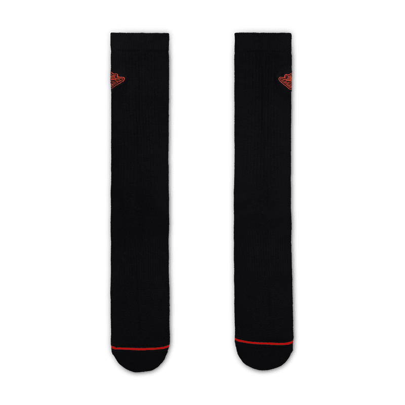 Jordan Everyday Cushioned Crew Socks (1 Pair) 'Black/Red'