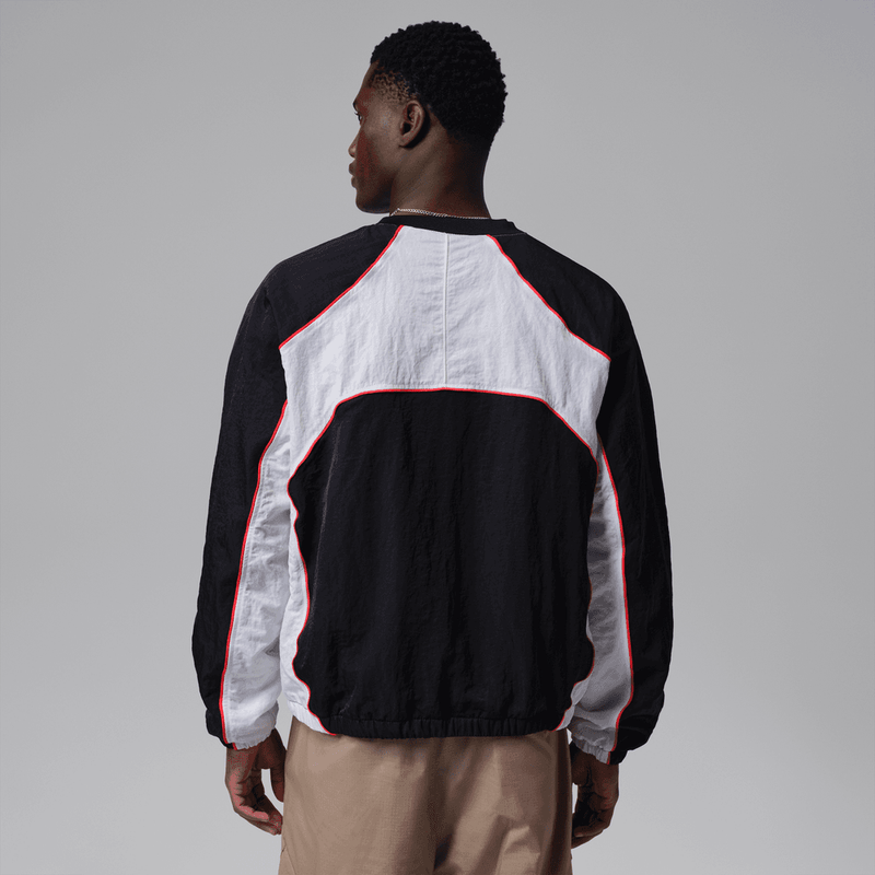 Jordan Flight Men's Long-Sleeve Warm-Up Top 'Black/White/Red'