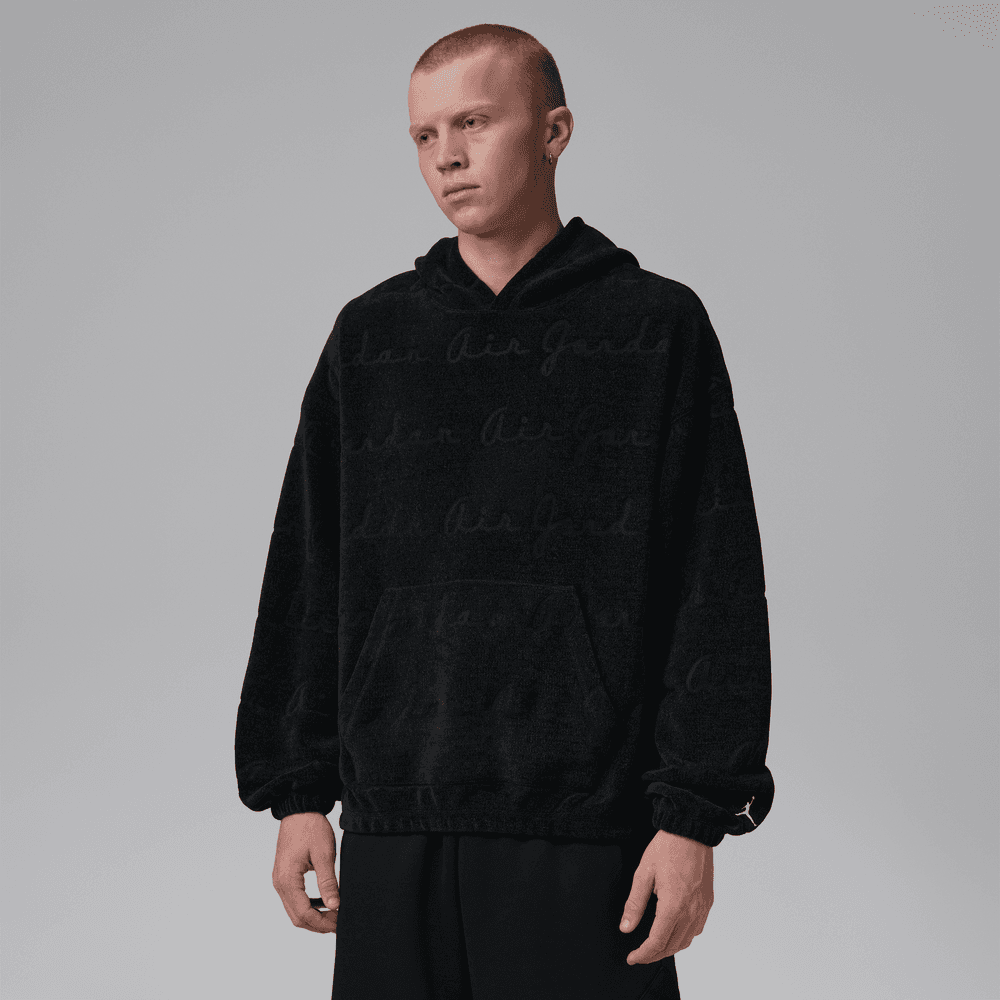 Jordan Flight Men's Jacquard Pullover Hoodie 'Black'