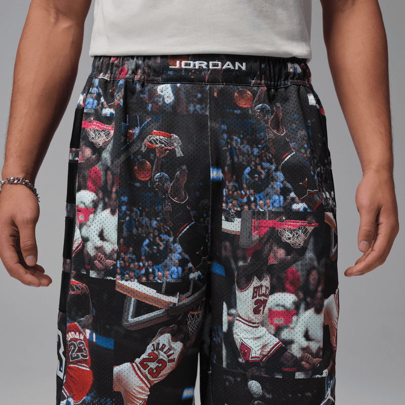 Jordan Flight Men's Printed Cat Scratch Shorts 'Black'