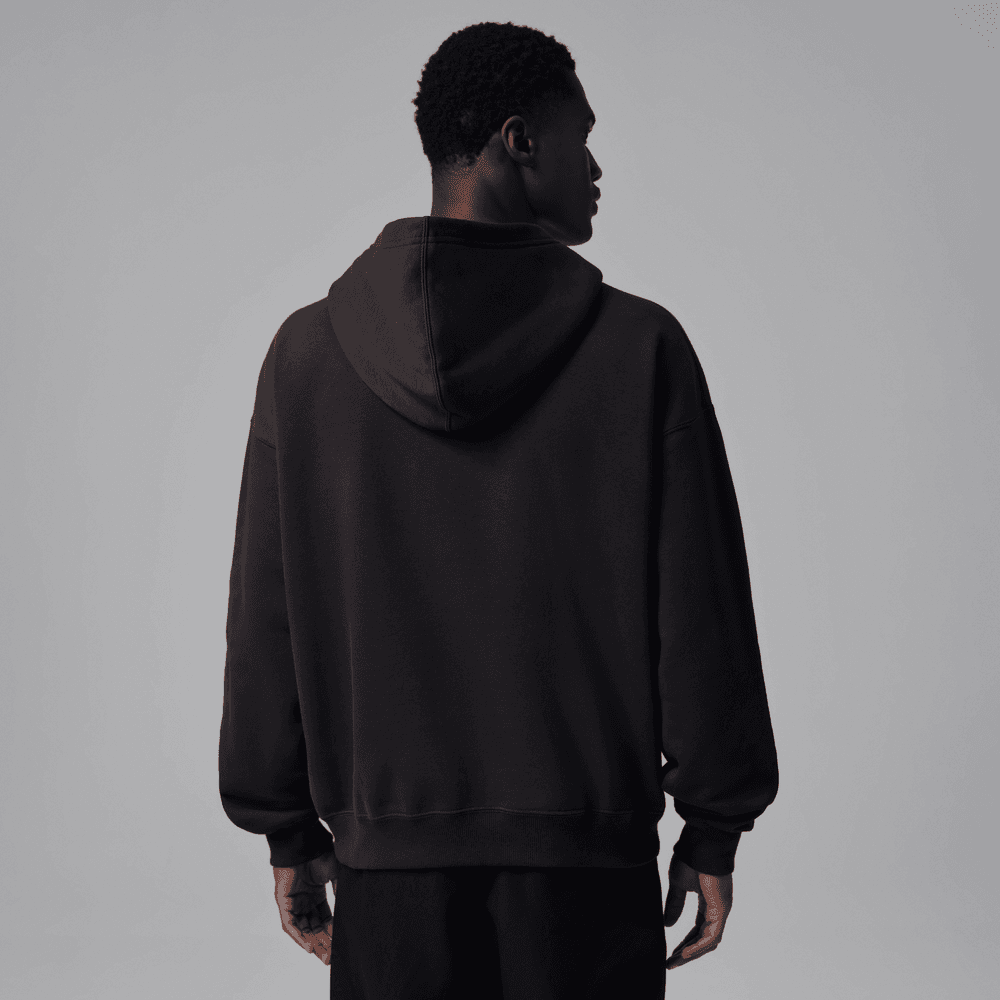 Jordan Brooklyn Fleece Men's Pullover Hoodie 'Off Noir/Infrared'