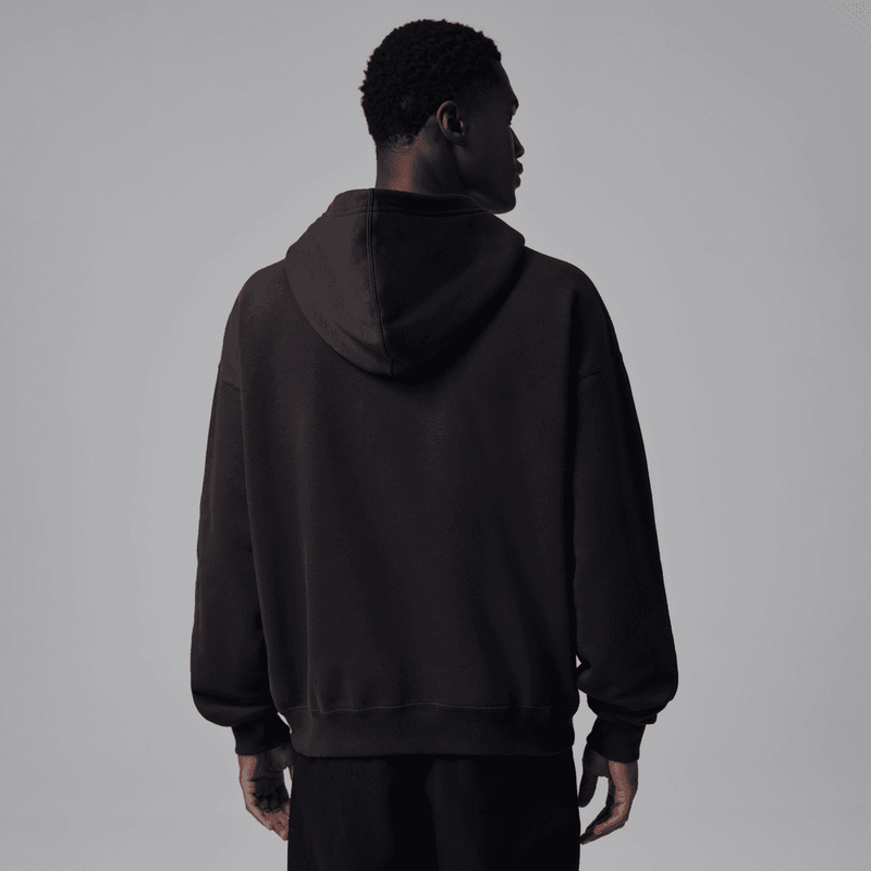 Jordan Brooklyn Fleece Men's Pullover Hoodie 'Off Noir/Infrared'
