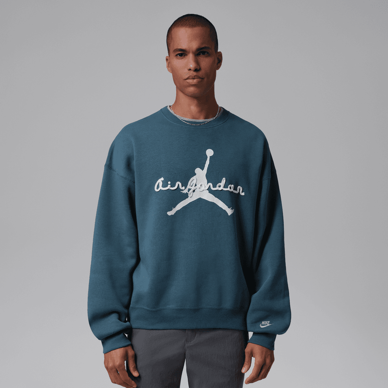 Jordan Brooklyn Men's Fleece Crewneck Sweatshirt 'Squadron Blue'