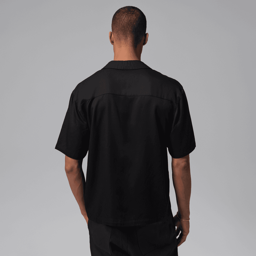 Jordan Brooklyn Men's Bowling Shirt 'Black/Infrared'