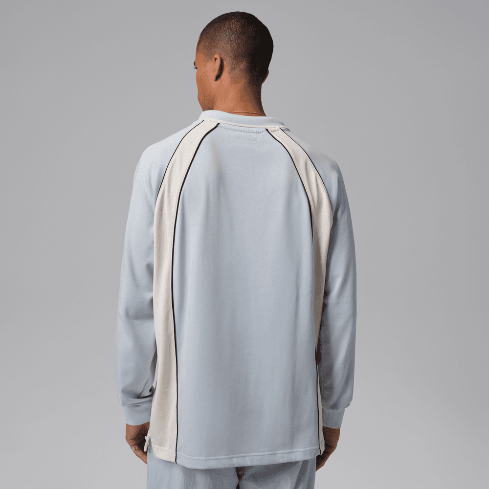 Jordan Flight Men's Long-Sleeve Polo Jersey 'Aura/Ivory'
