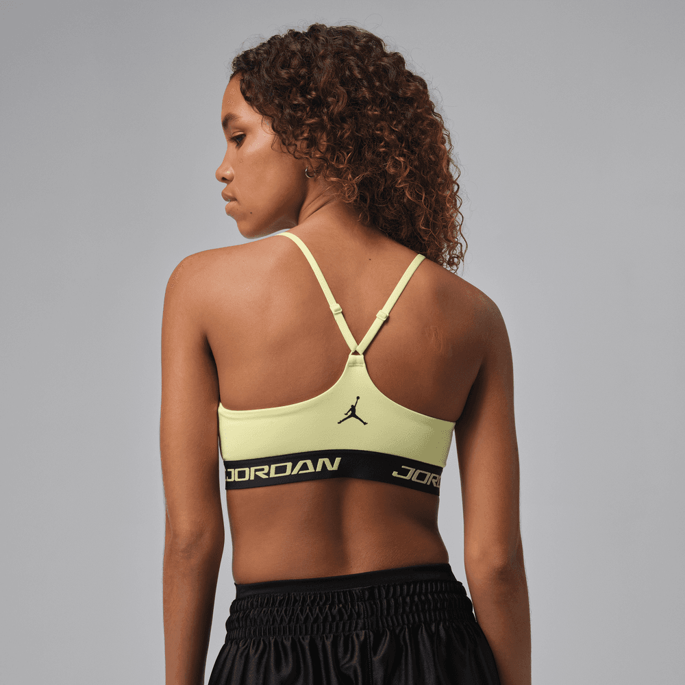 Jordan Sport Essentials Women's Padded Adjustable Sports Bra 'Luminous Green'