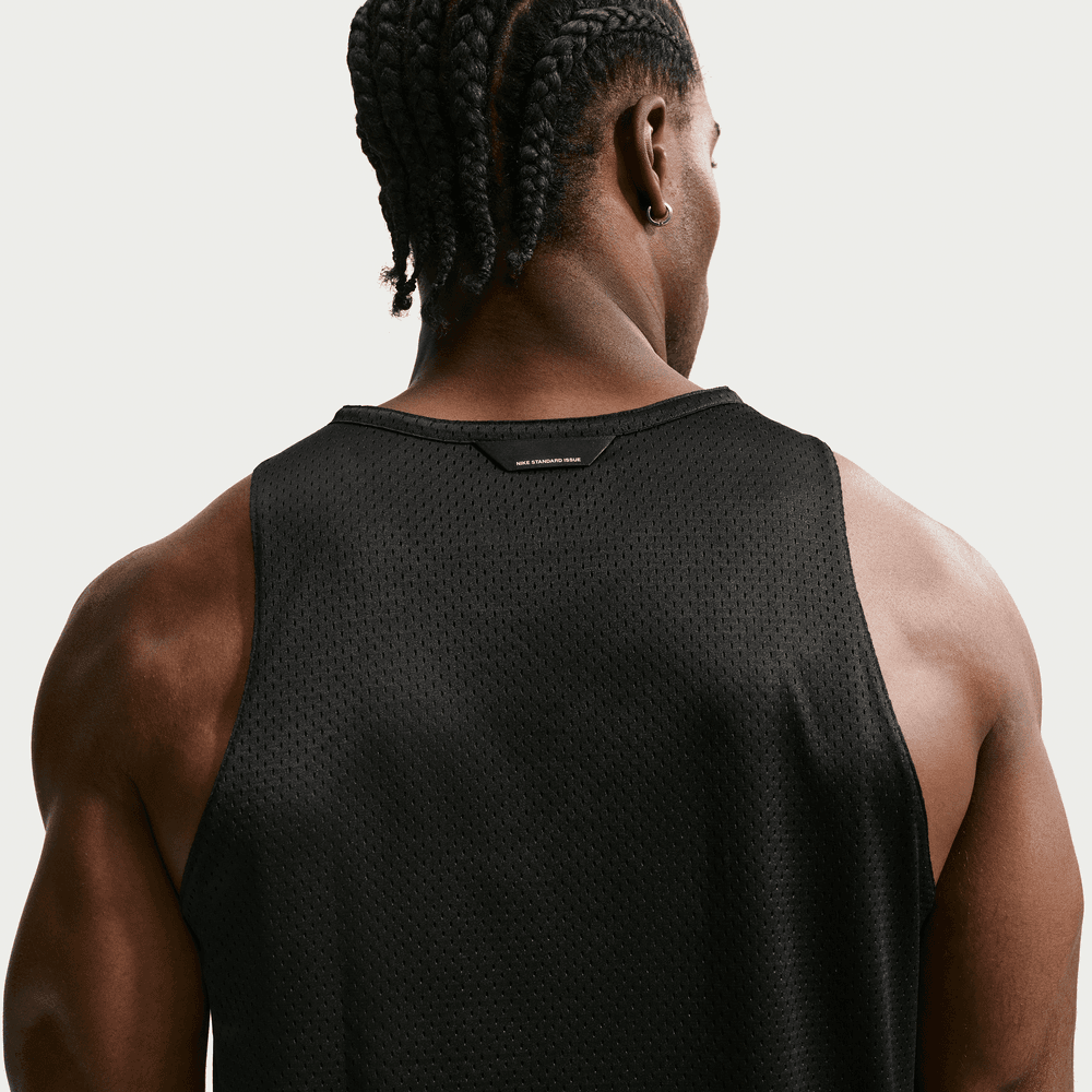 Nike Standard Issue Men's Practice Mesh Basketball Jersey 'Black/Ivory'