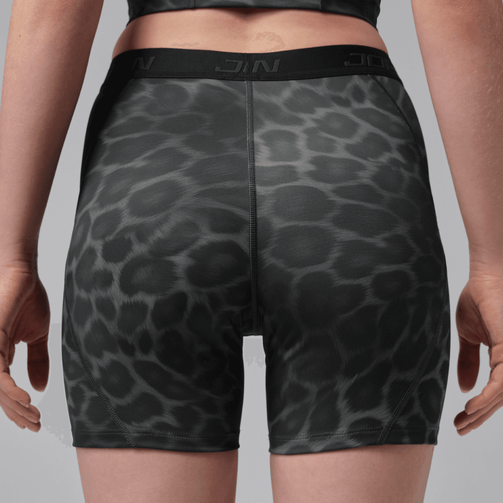 Jordan Sport Women's Dri-FIT High-Waisted 5" Printed Shorts 'Black'