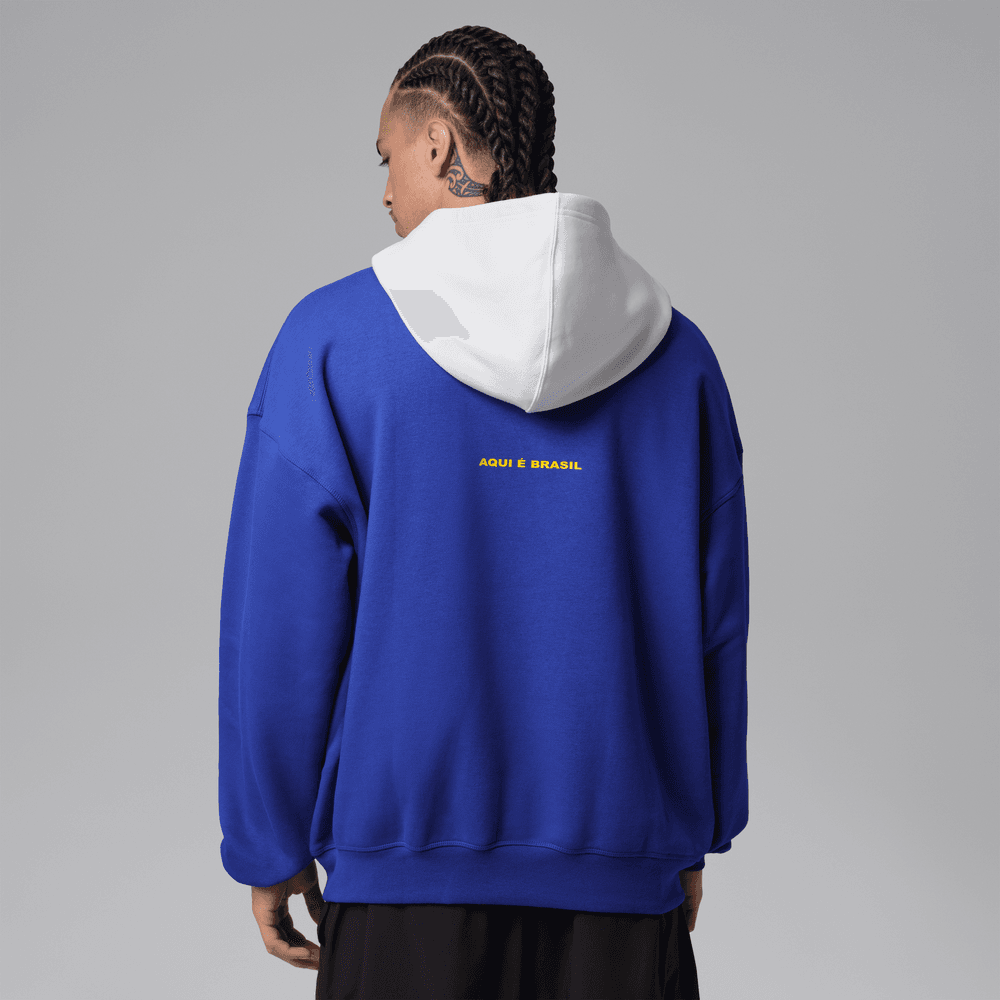 Jordan Brooklyn Fleece Men's Pullover Hoodie 'Royal/White'