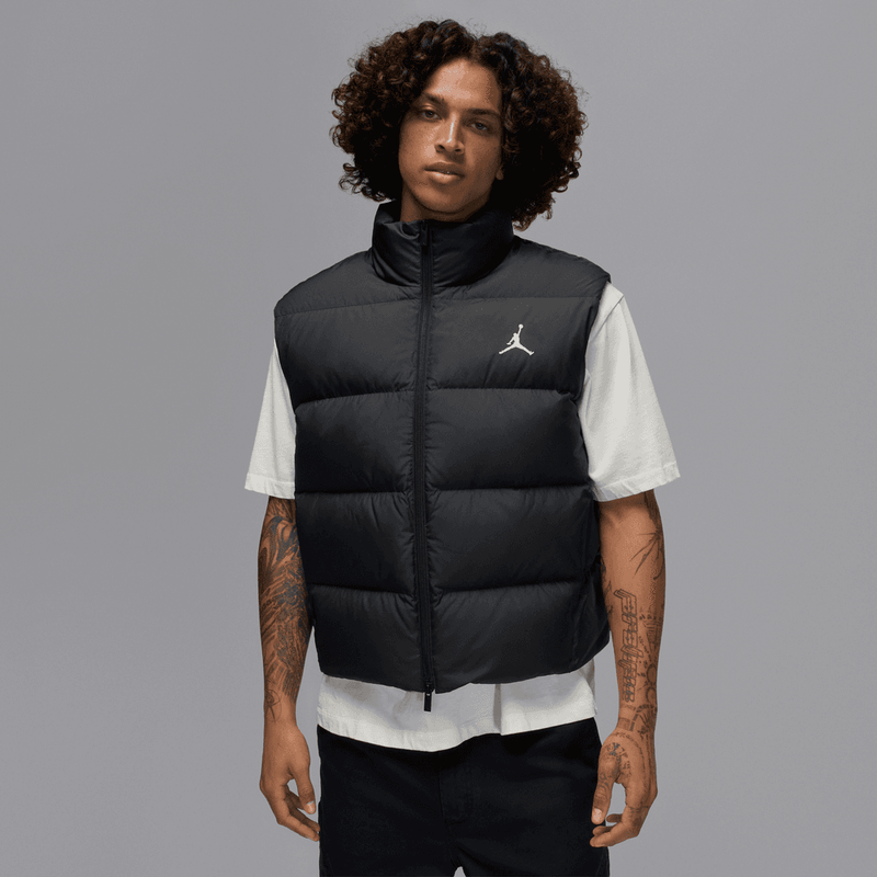 Jordan Flight Men's Down Vest 'Solid Black/White'