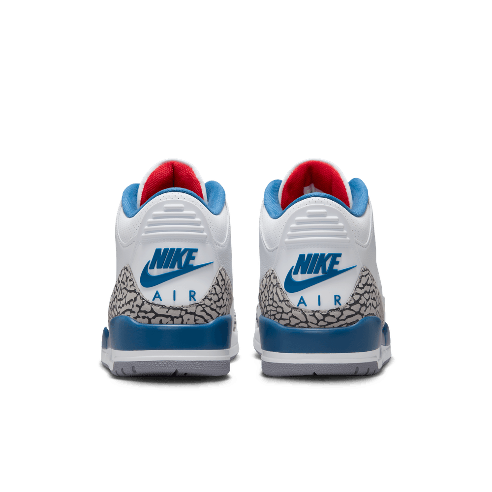 Air Jordan 3 Retro "True Blue" Men's Shoes 'White/Red/True Blue'