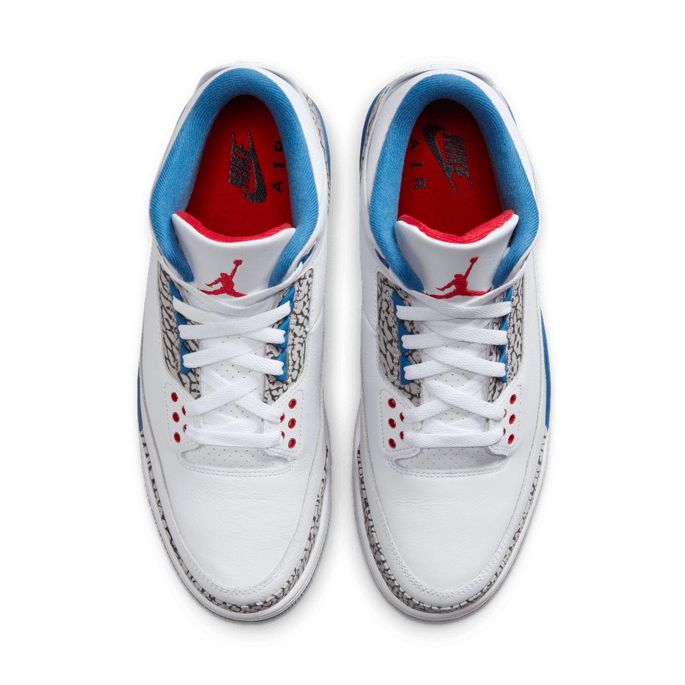 Air Jordan 3 Retro "True Blue" Men's Shoes 'White/Red/True Blue'