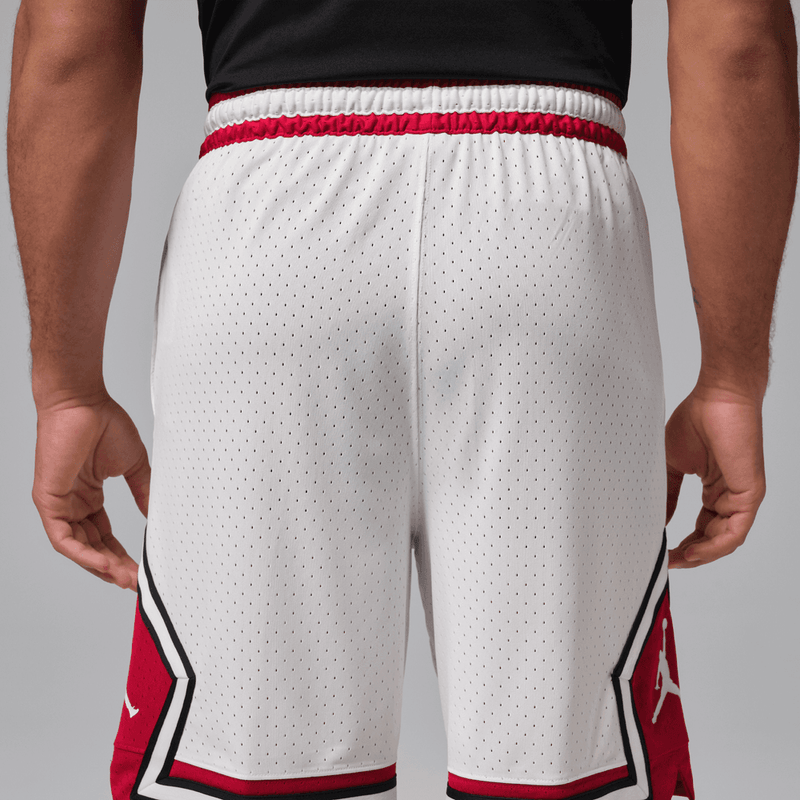 Jordan Sport Men's Dri-FIT 9" Diamond Shorts 'White/Gym Red'