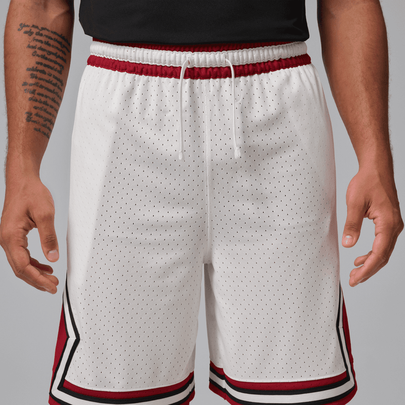 Jordan Sport Men's Dri-FIT 9" Diamond Shorts 'White/Gym Red'