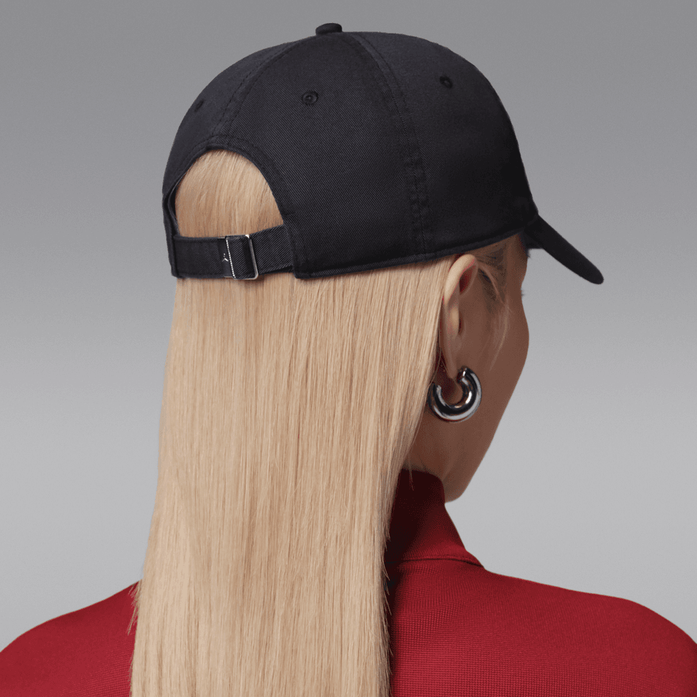 Jordan Club Cap Unstructured Adjustable Hat 'Black/White/Red'